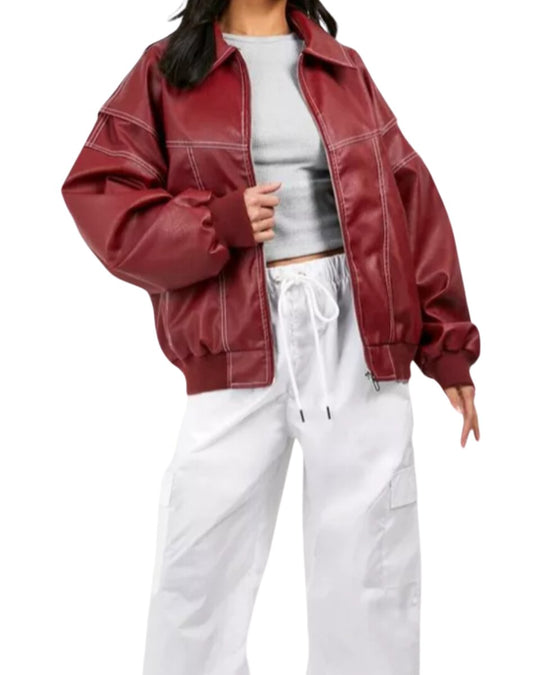ALICE™ | Oversized Lederjacke