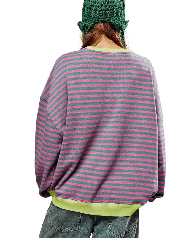 MAYA™ | Gestreifter Oversize-Pullover