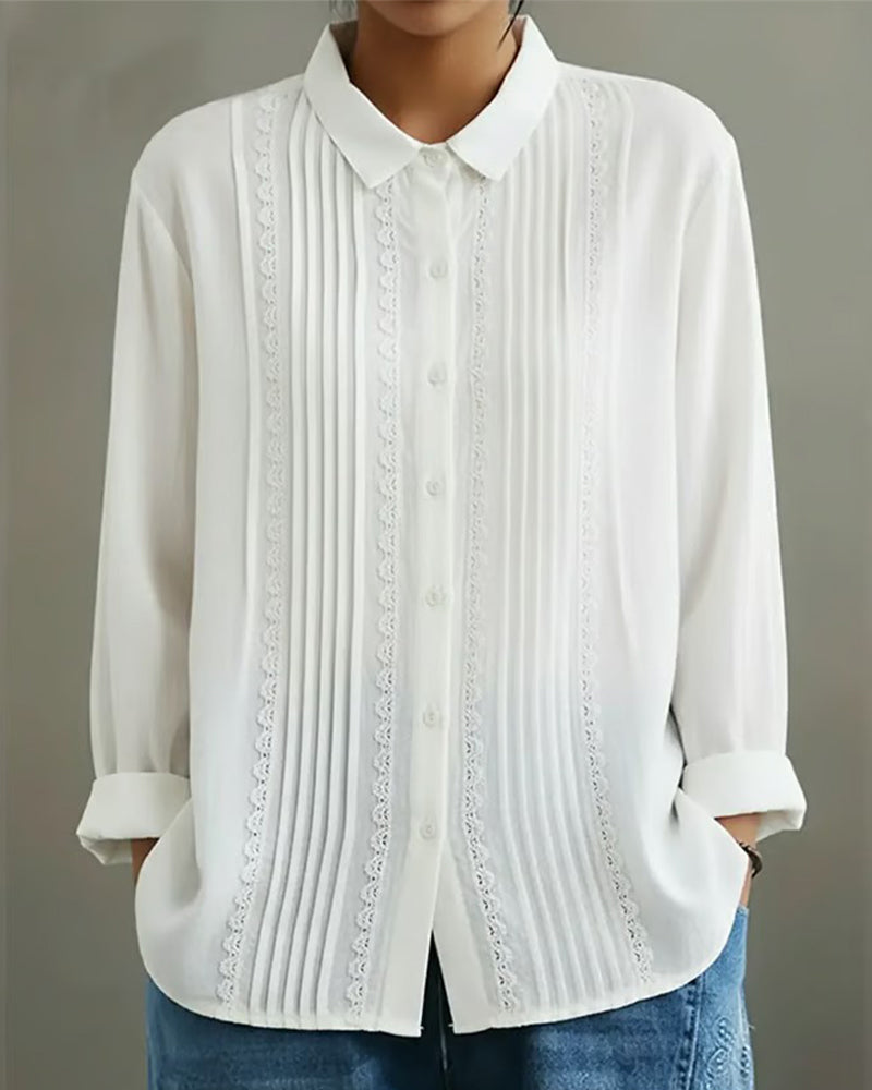 LOLES™ | Pleated Blonde Shirt