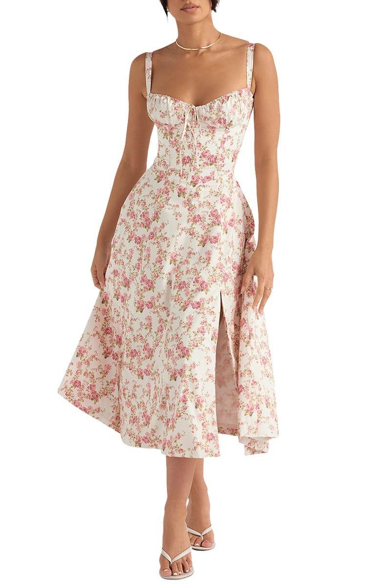 HAILEY™ | Florales Bustierkleid mit Taillenformung