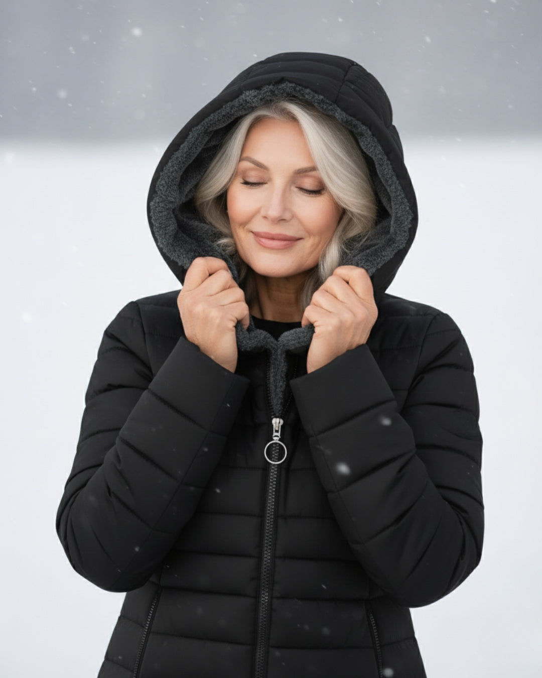 CLAUDÉ™ |Fleece-Lined Puffer Coat
