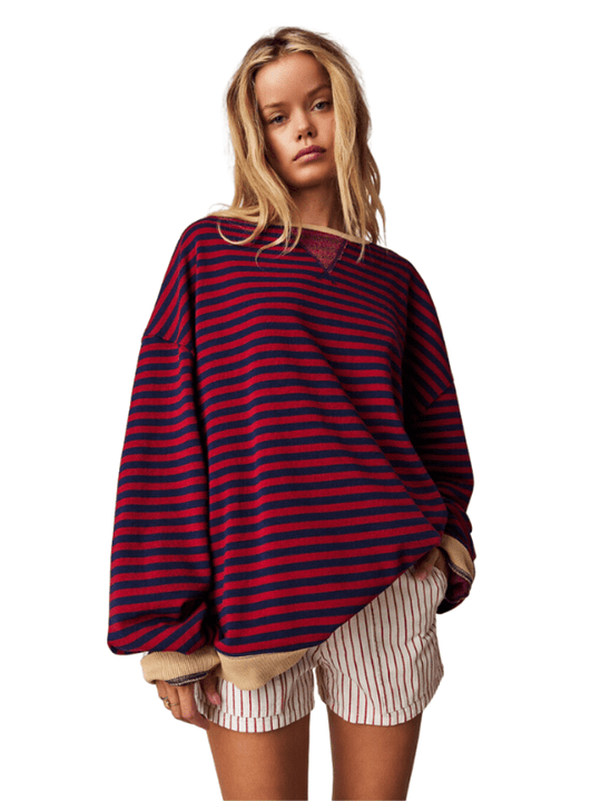 MAYA™ | Gestreifter Oversize-Pullover