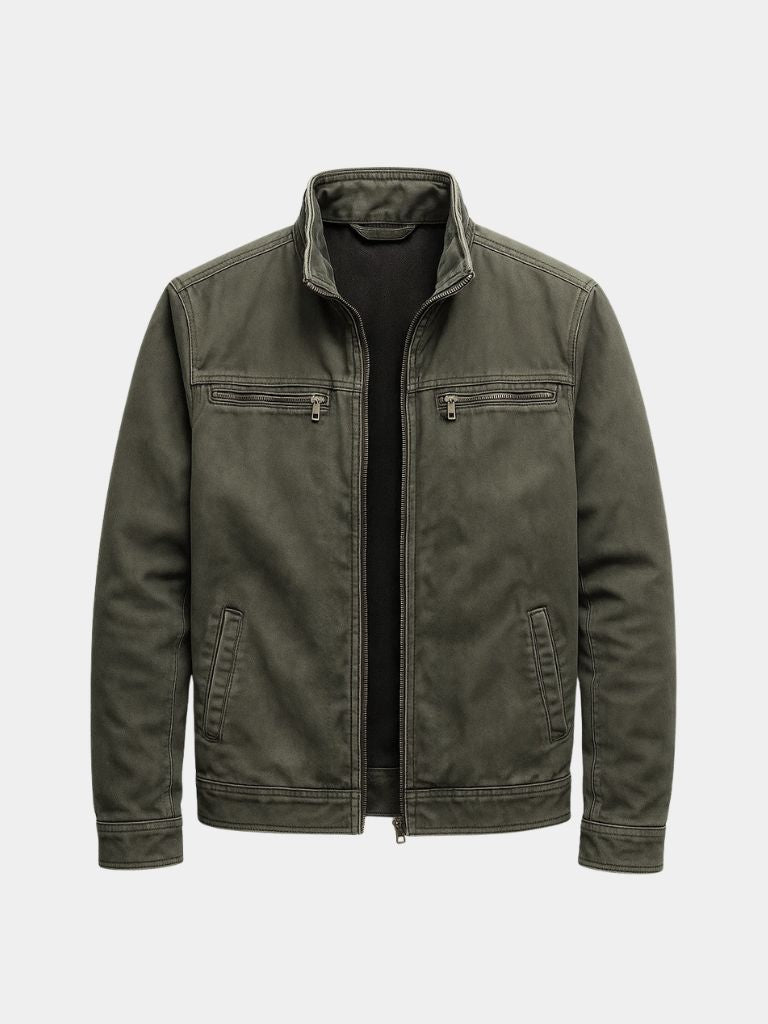 MAXIME™ | Vintage Olive Field Jacket