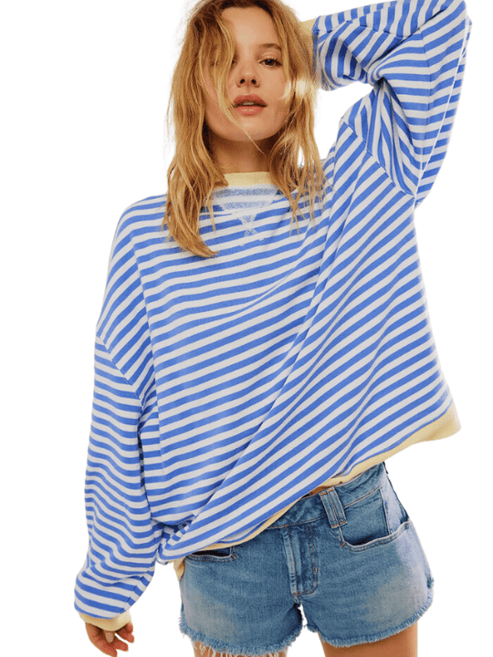 MAYA™ | Gestreifter Oversize-Pullover