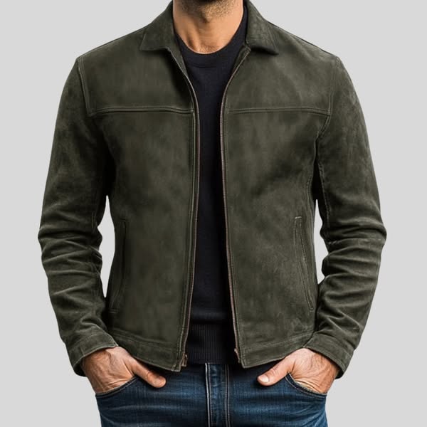 MALIOT™ | Suede Zip Jacket