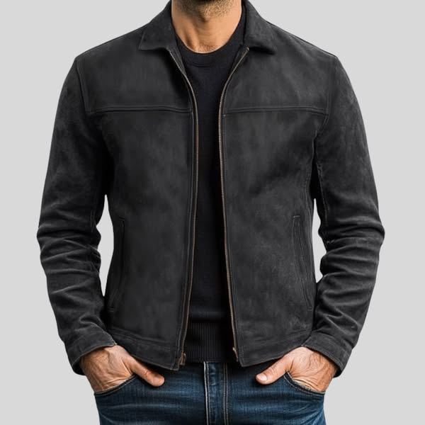 MALIOT™ | Suede Zip Jacket