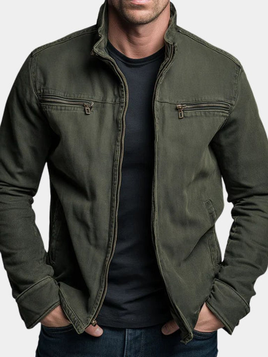 MAXIME™ | Vintage Olive Field Jacket