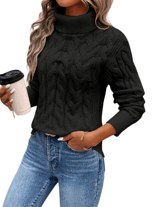 GIORGIA™ | Warmer Damen-Rollkragenpullover aus Strick