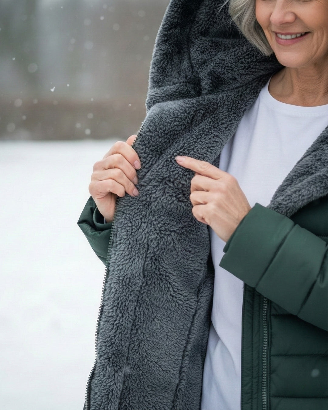 CLAUDÉ™ |Fleece-Lined Puffer Coat