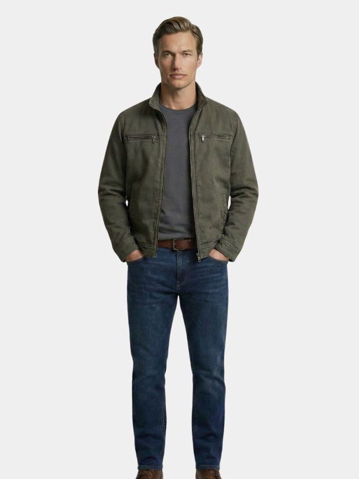 MAXIME™ | Vintage Olive Field Jacket