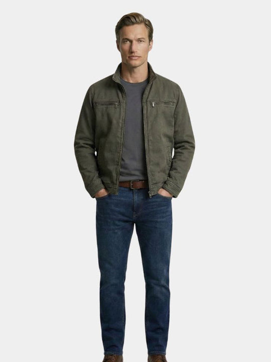 MAXIME™ | Vintage Olive Field Jacket