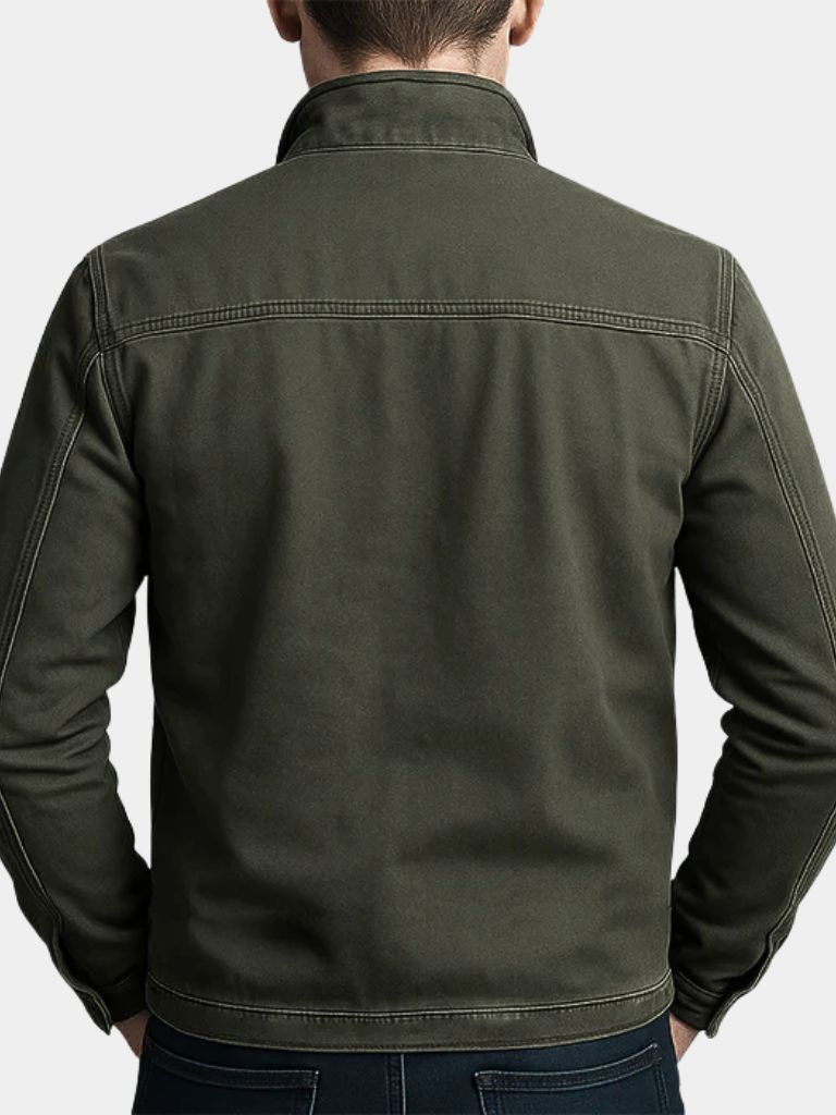 MAXIME™ | Vintage Olive Field Jacket