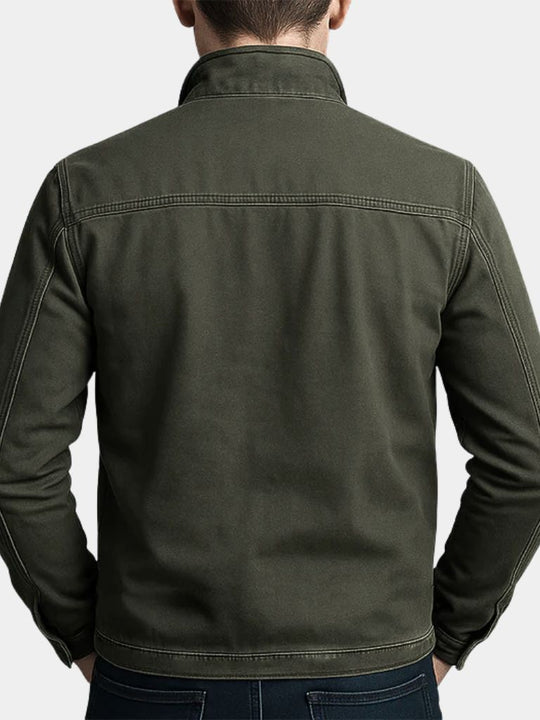 MAXIME™ | Vintage Olive Field Jacket