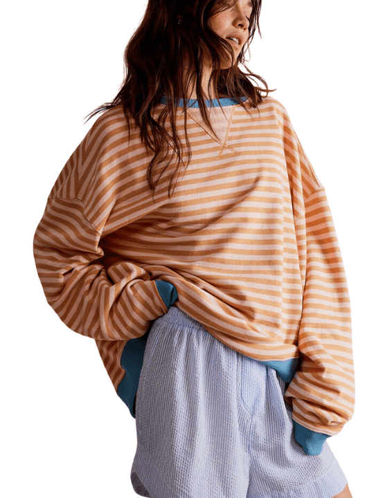 MAYA™ | Gestreifter Oversize-Pullover