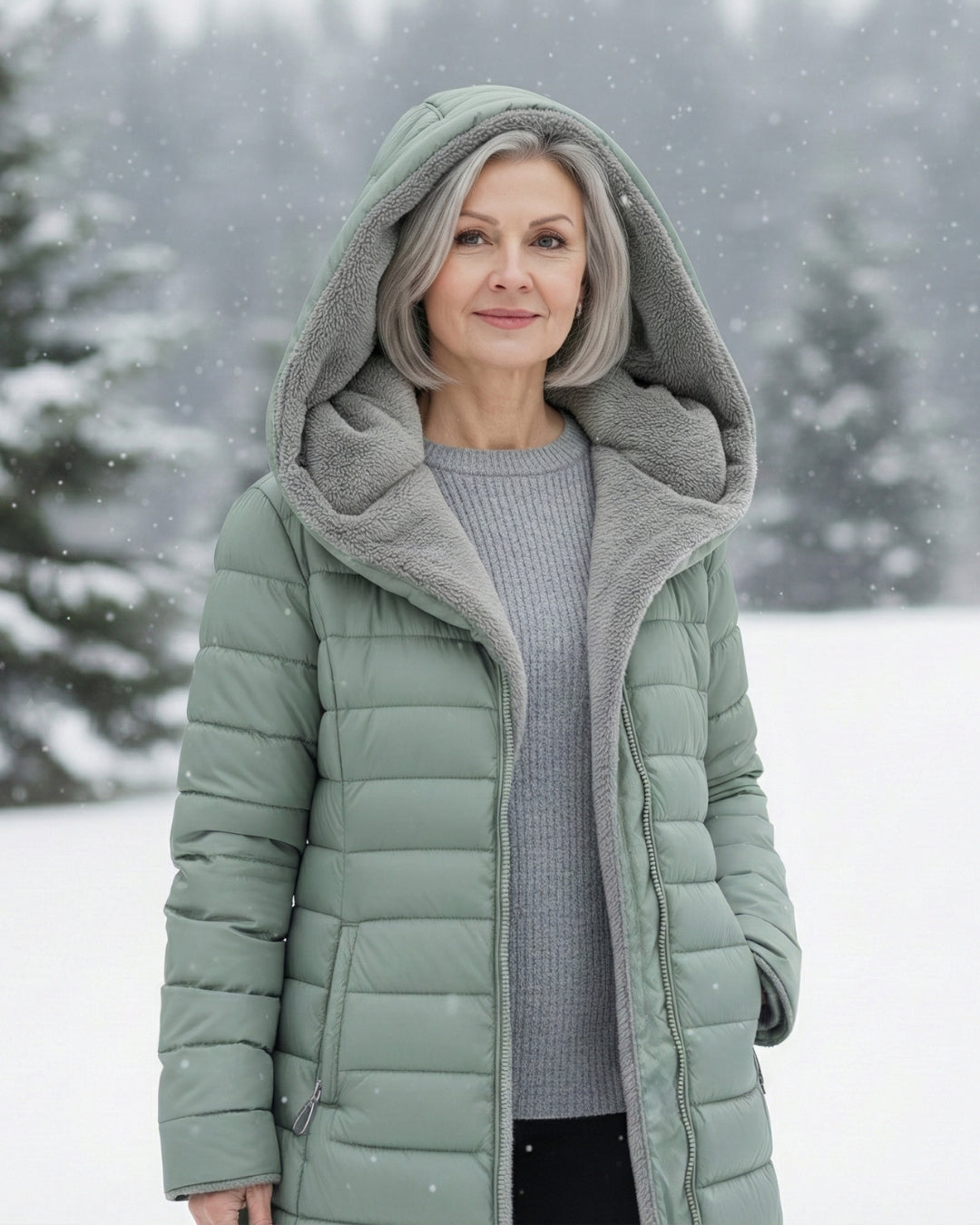 CLAUDÉ™ |Fleece-Lined Puffer Coat