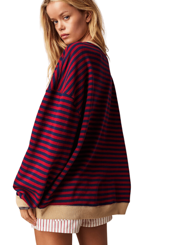 MAYA™ | Gestreifter Oversize-Pullover