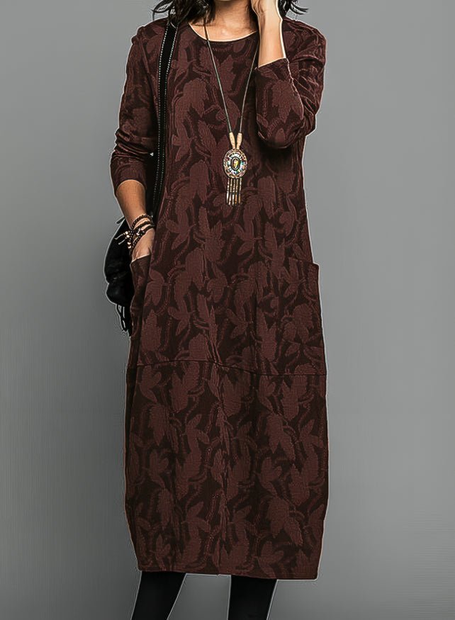 Chasity™ | Casual winter dress with round neck