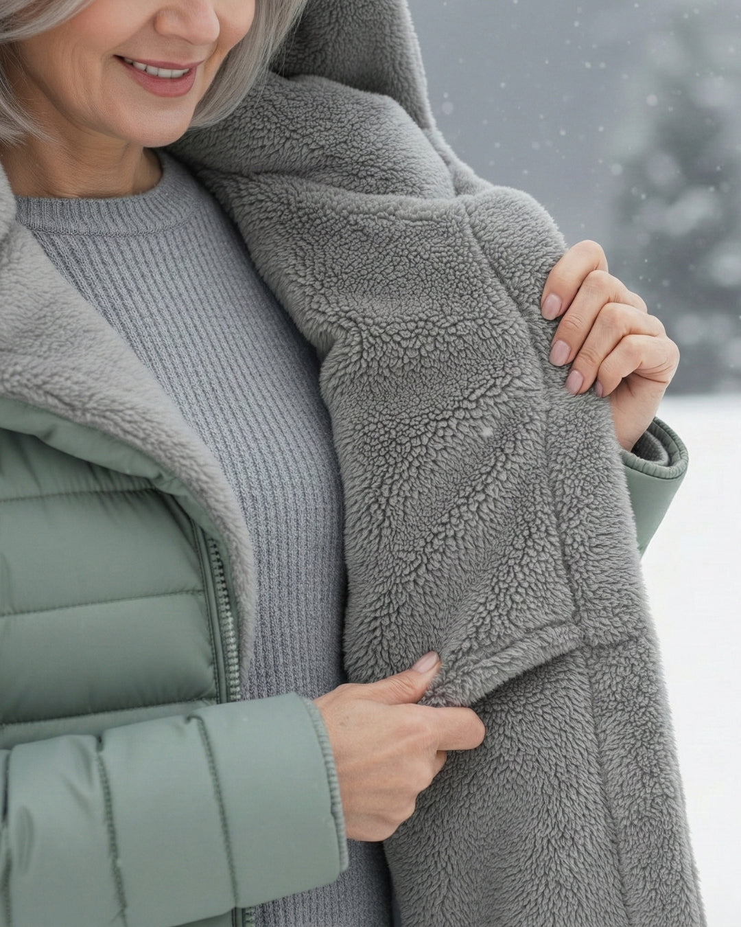 CLAUDÉ™ |Fleece-Lined Puffer Coat