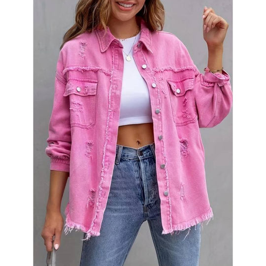 ROXANNE™ | Zerrissene Denim-Jacke