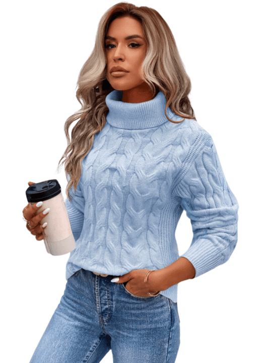 GIORGIA™ | Warmer Damen-Rollkragenpullover aus Strick