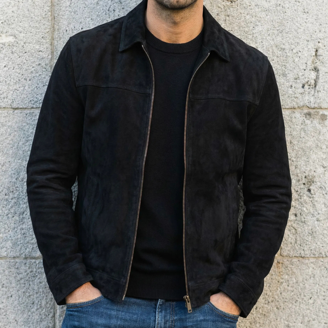MALIOT™ | Suede Zip Jacket