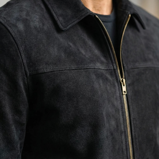 MALIOT™ | Suede Zip Jacket