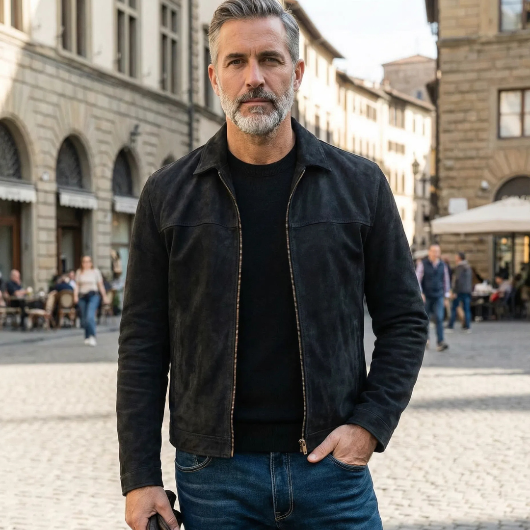 MALIOT™ | Suede Zip Jacket
