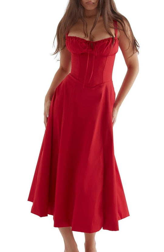HAILEY™ | Florales Bustierkleid mit Taillenformung