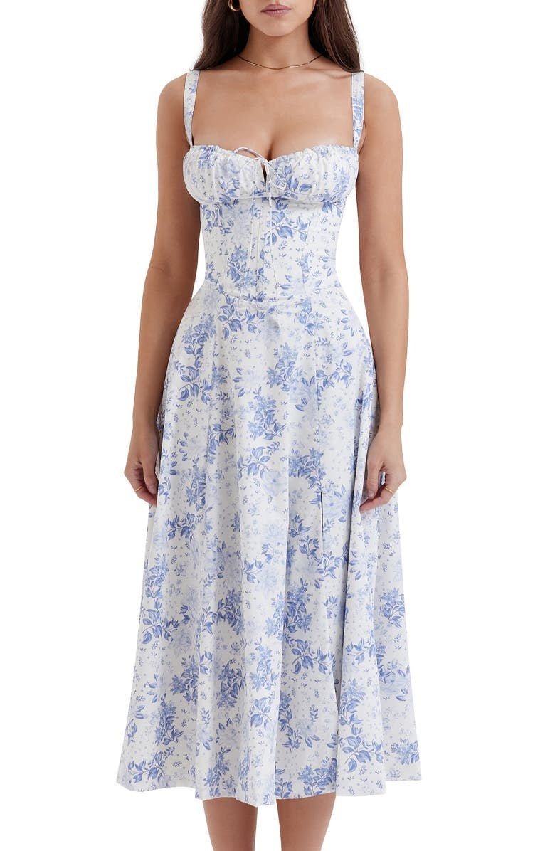 HAILEY™ | Florales Bustierkleid mit Taillenformung
