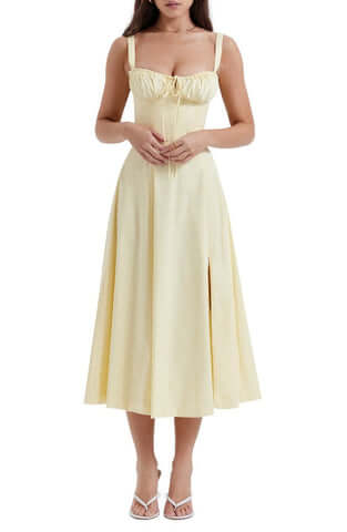 HAILEY™ | Florales Bustierkleid mit Taillenformung