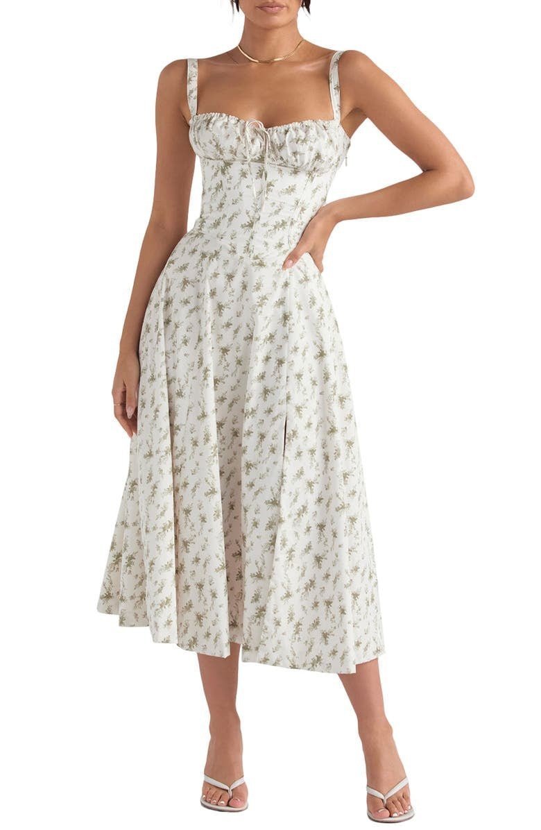 HAILEY™ | Florales Bustierkleid mit Taillenformung