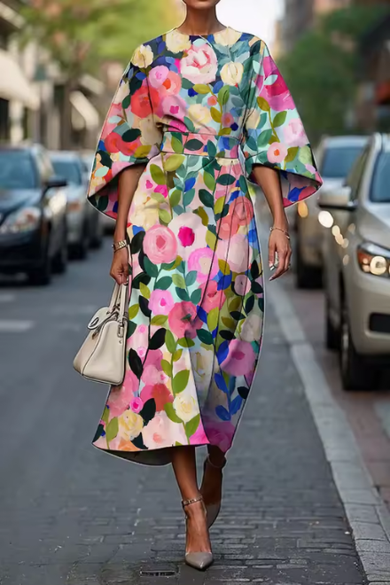MOREEN™ | Elegant Floral Dress