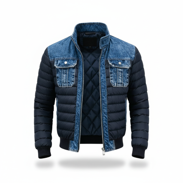JORI™ | Fashionable Padded Denim Jacket