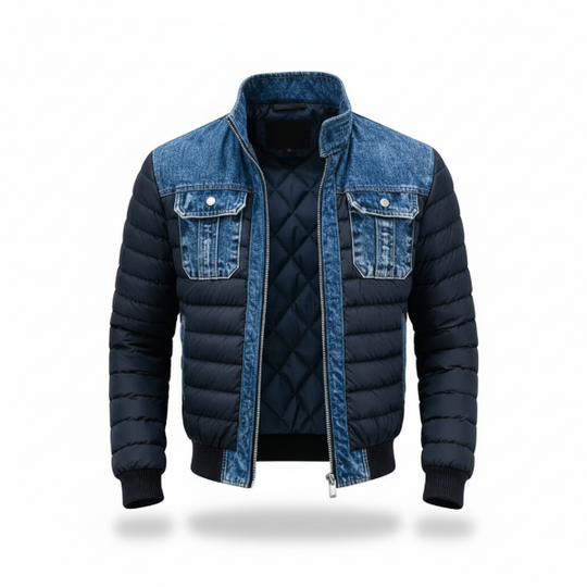 JORI™ | Fashionable Padded Denim Jacket