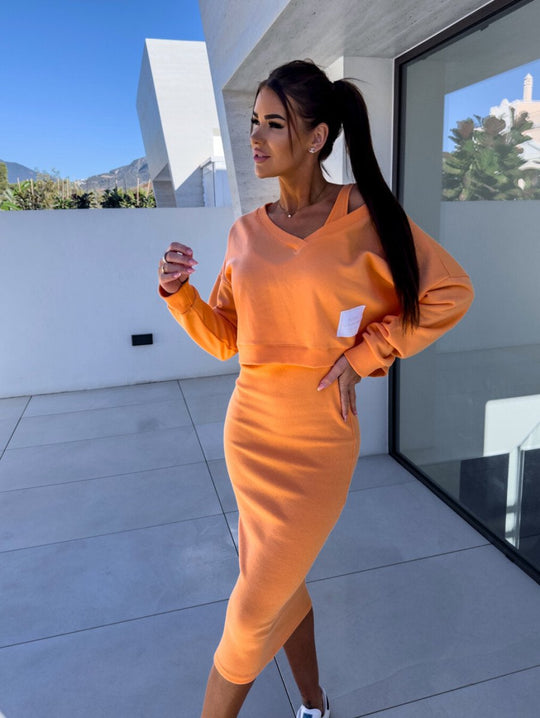 ANDREA™ | Casual sweatshirt and dress set