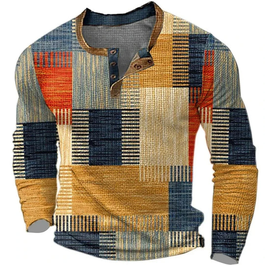 BUNTER™ | Colourful Statement Long Sleeve Shirt