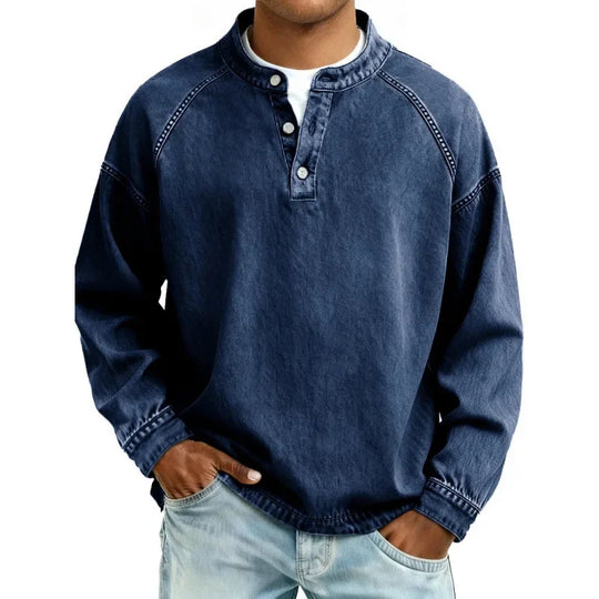 ELVIN™ | Washed Vintage Button Shirt