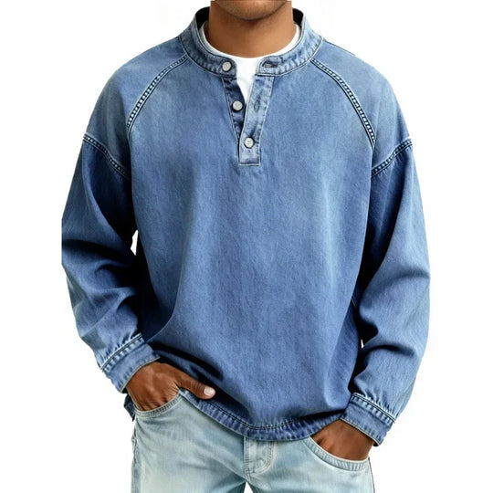 ELVIN™ | Washed Vintage Button Shirt