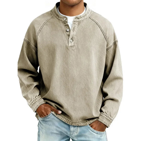 ELVIN™ | Washed Vintage Button Shirt