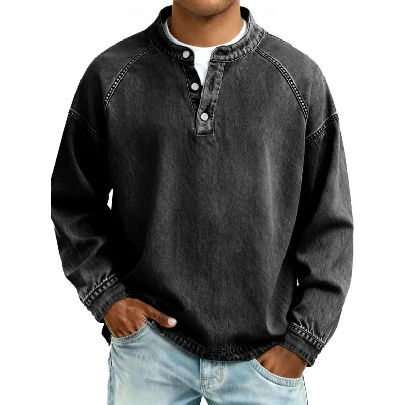 ELVIN™ | Washed Vintage Button Shirt