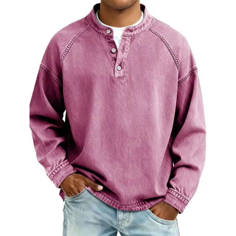 ELVIN™ | Washed Vintage Button Shirt