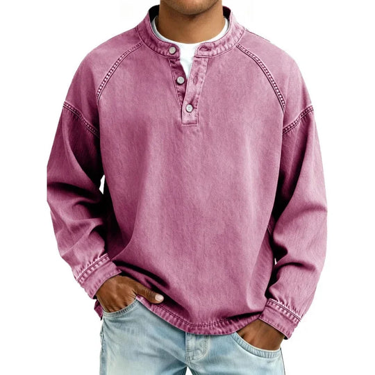 ELVIN™ | Washed Vintage Button Shirt