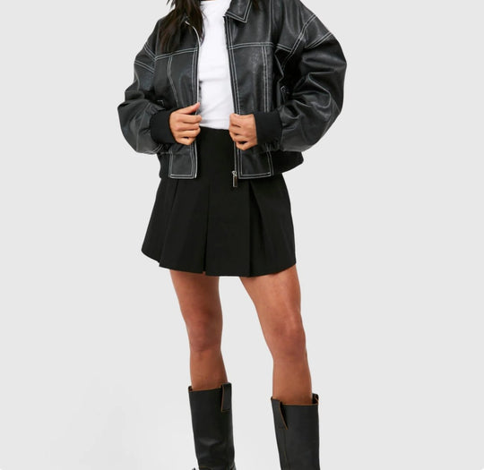 ALICE™ | Oversized Lederjacke
