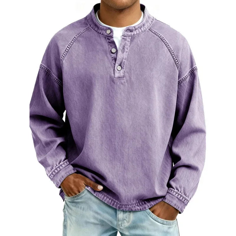 ELVIN™ | Washed Vintage Button Shirt