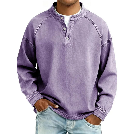ELVIN™ | Washed Vintage Button Shirt