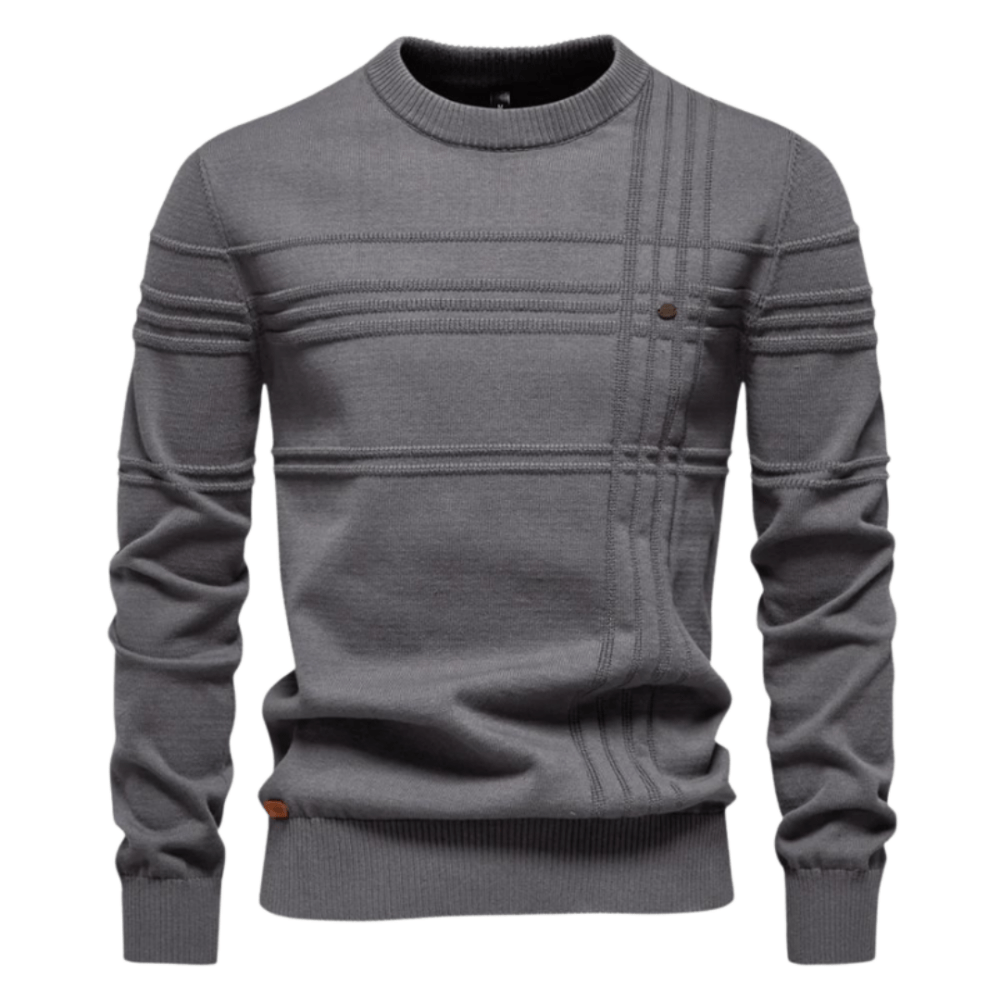 KEVIN™ | Stylish men's jumper with diamond pattern