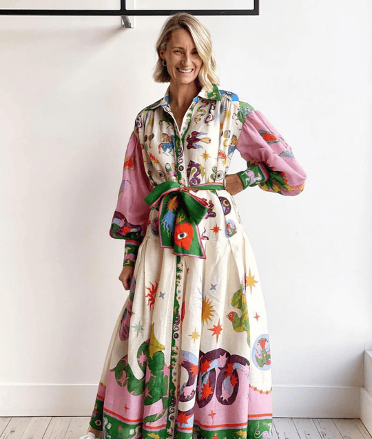 TINA™ | Italienisches Maxikleid