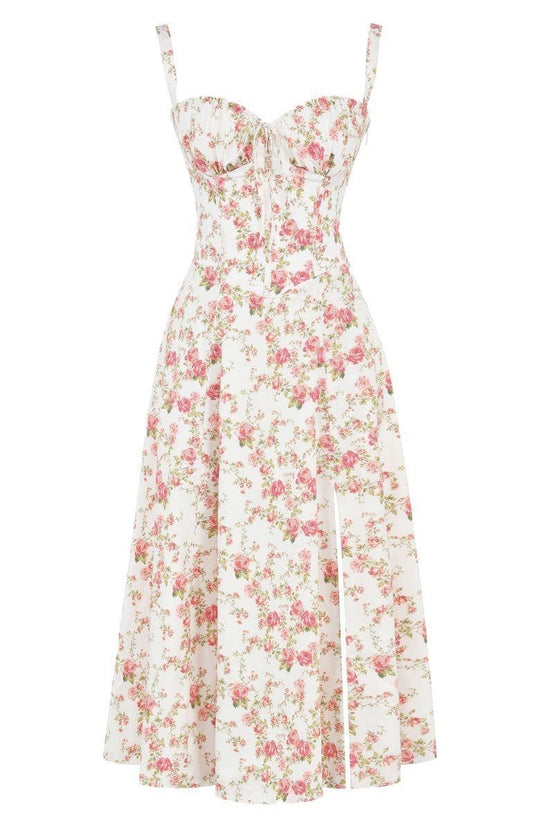 HAILEY™ | Florales Bustierkleid mit Taillenformung