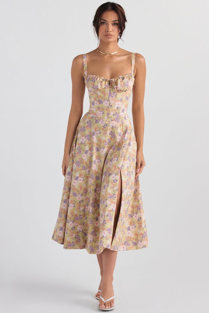HAILEY™ | Florales Bustierkleid mit Taillenformung