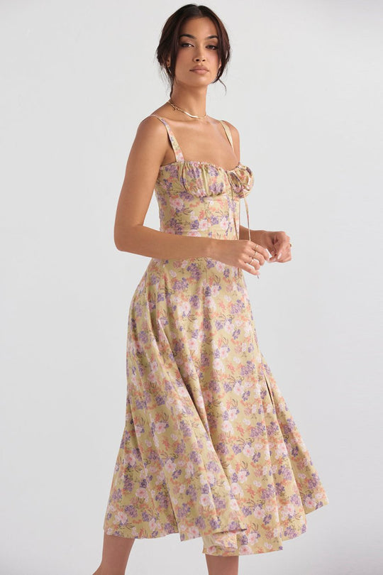 HAILEY™ | Florales Bustierkleid mit Taillenformung